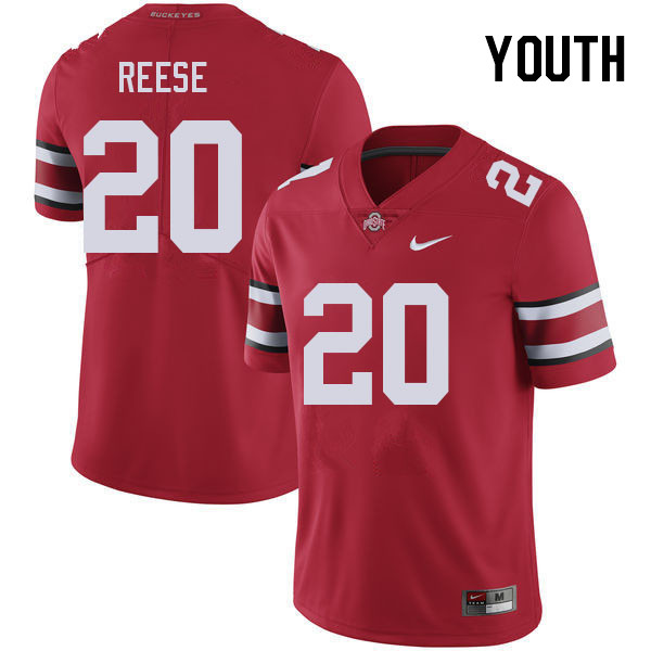 Youth #20 Arvell Reese Ohio State Buckeyes College Football Jerseys Stitched Sale-Red